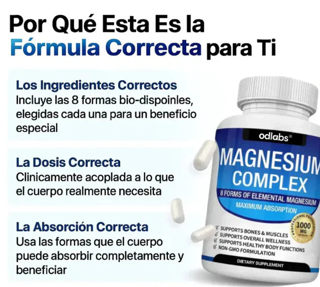 MAGNESIO | 60 CAPSULAS CADA UNO