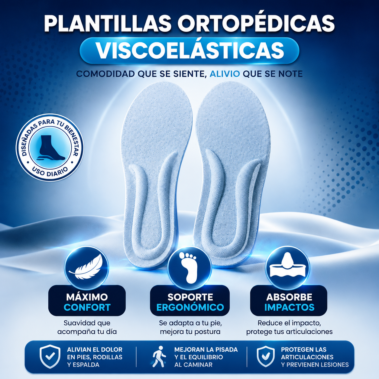 PLANTILLAS ORTOPEDICAS VISCOELASTICAS