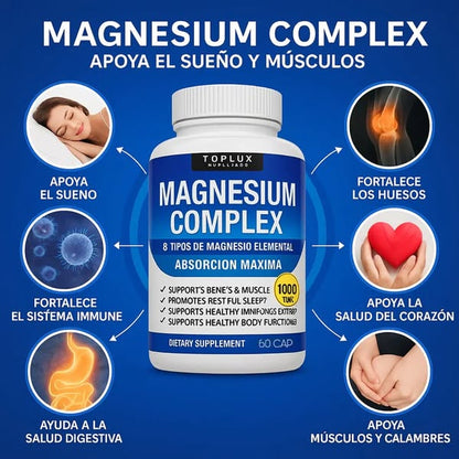 MAGNESIO  | 60 CAPSULAS CADA UNO