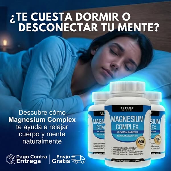 MAGNESIO  | 60 CAPSULAS CADA UNO