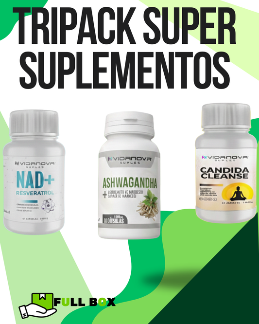 TRIPACK CANDIDA/NAD/ASHWAGANDHA/