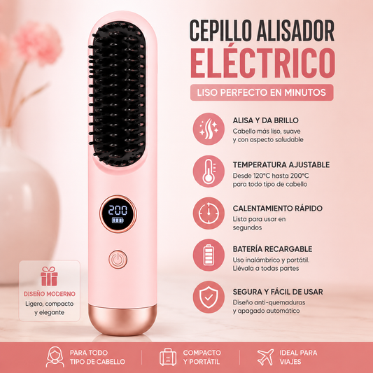 Cepillo Alisador Inalámbrico