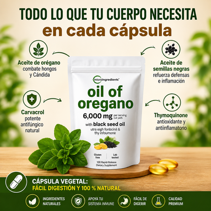 ACEITE DE OREGANO 300 CAPSULAS