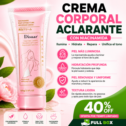 Crema Corporal Aclarante con Niacinamida