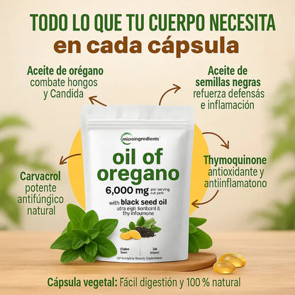 ACEITE DE OREGANO 300 CAPSULAS