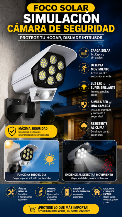 FOCO SOLAR TIPO CAMARA